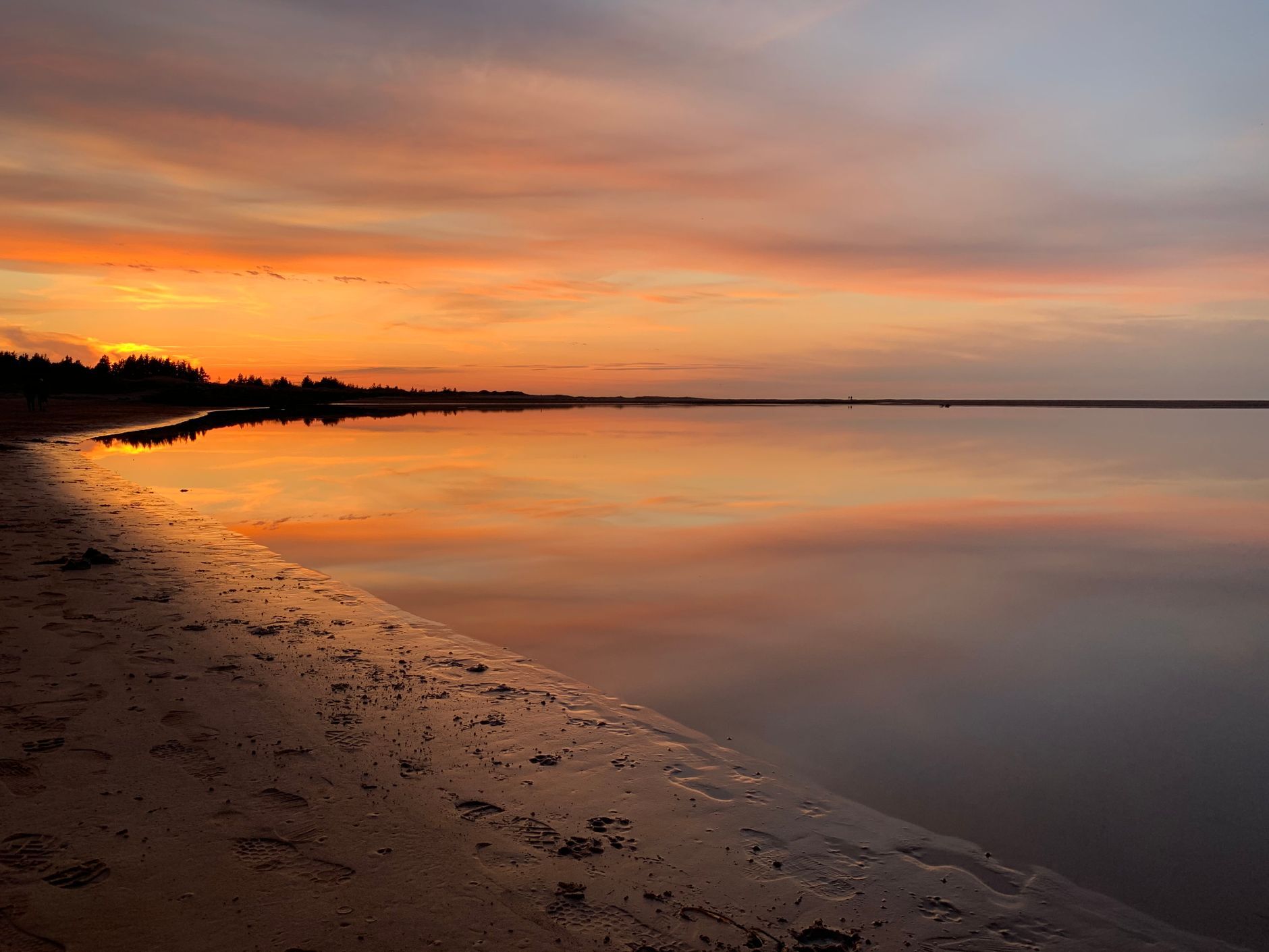Sunset over the beach at North Rustico, PEI