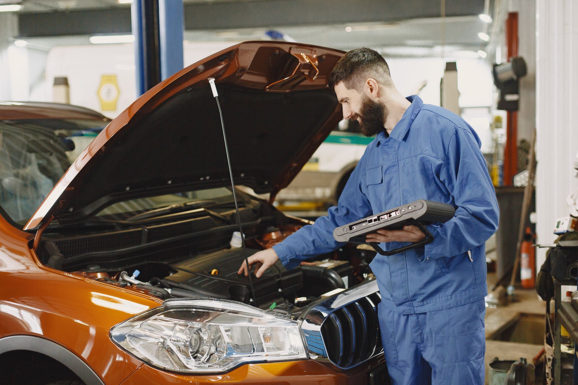 Running engine diagnostics